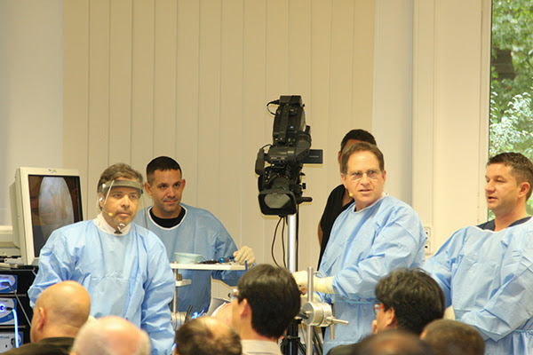 A surgical demonstration is given at the 2013 Annual Scientific Meeting of ISHA - The Hip Preservation Society in Munich, Germany