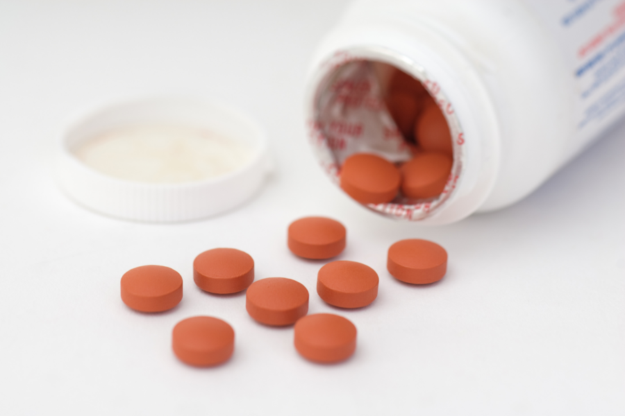 Medical tablets on a table