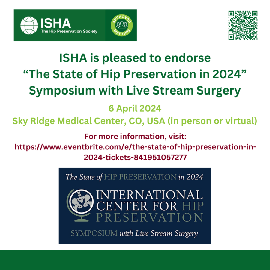 ISHA - The Hip Preservation Society endorses 