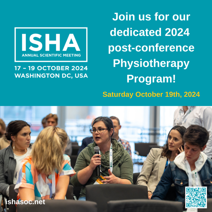 Join the dedicated Physiotherapy Program at the 2024 Annual Scientific Meeting of ISHA - The Hip Preservation Society in Washington DC, USA