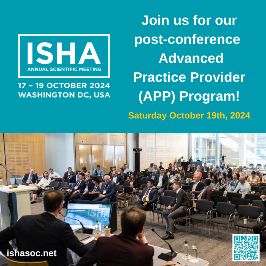 Join the first-ever Advanced Practice Provider Program at the 2024 Annual Scientific Meeting of ISHA - The Hip Preservation Society in Washington DC, USA