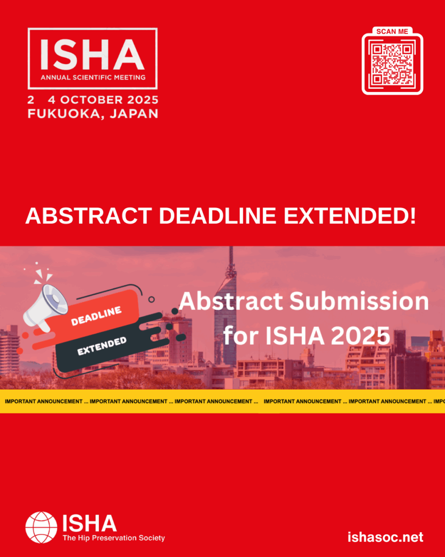 ISHA announces the extension of abstract submission for its 2025 Annual Scientific Meeting in Fukuoka, Japan